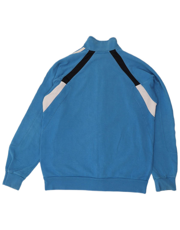 Giacca da tuta da uomo ADIDAS UK 40/42 Cotone color block blu medio