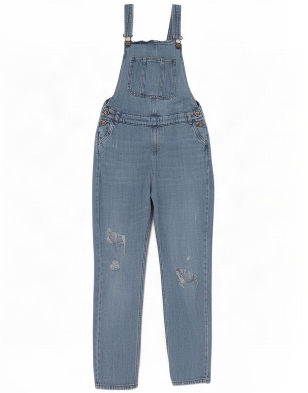 Jeans slim invecchiati Marks & Spencer per ragazze 13-14 anni W26 L25 Blu