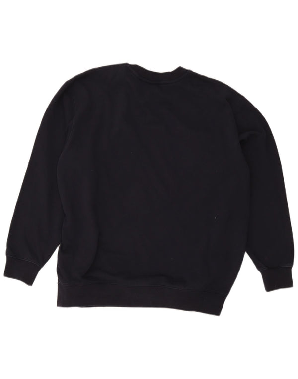 Gant Felpa con grafica da uomo Maglione medio in cotone blu navy