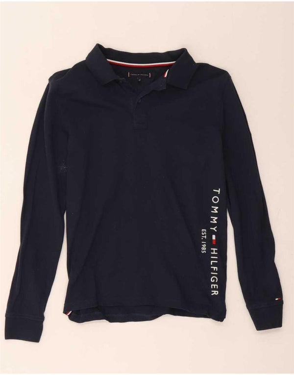 Polo a maniche lunghe grafica da bambino Tommy Hilfiger 11-12 anni blu navy