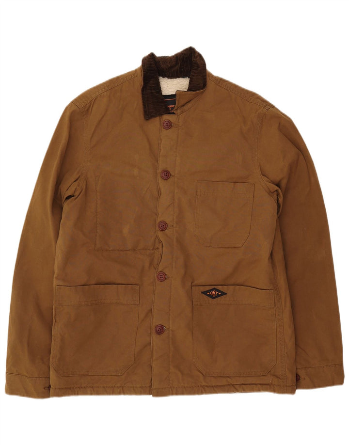 Giacca a vento da uomo Superdry UK 36 Small Marrone Poliestere