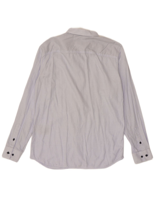 Camicia da uomo Jack & Jones taglia 42 grande cotone a quadri blu