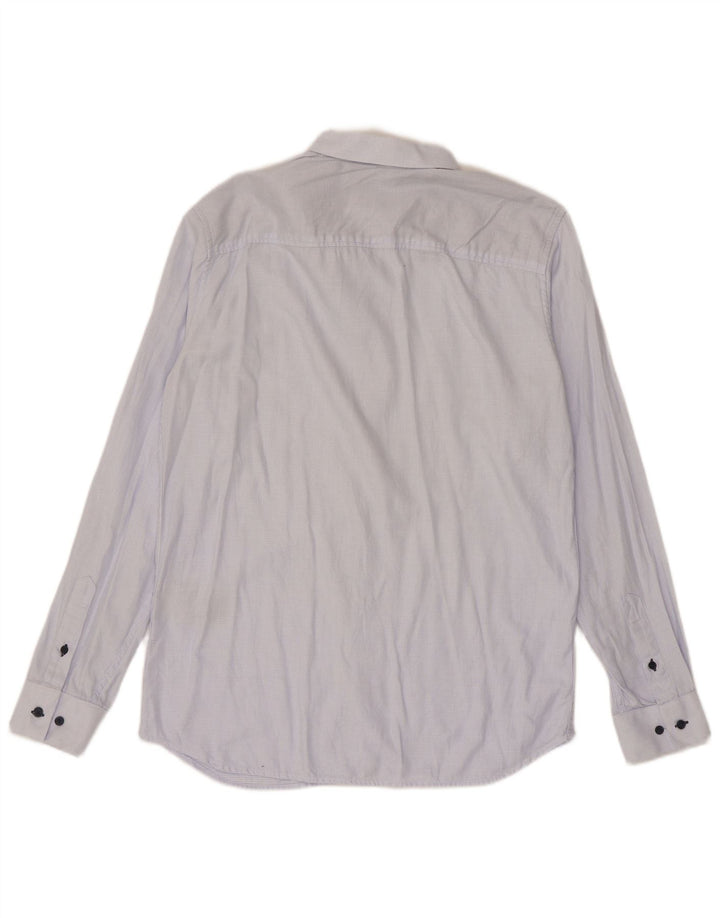 Camicia da uomo Jack & Jones taglia 42 grande cotone a quadri blu