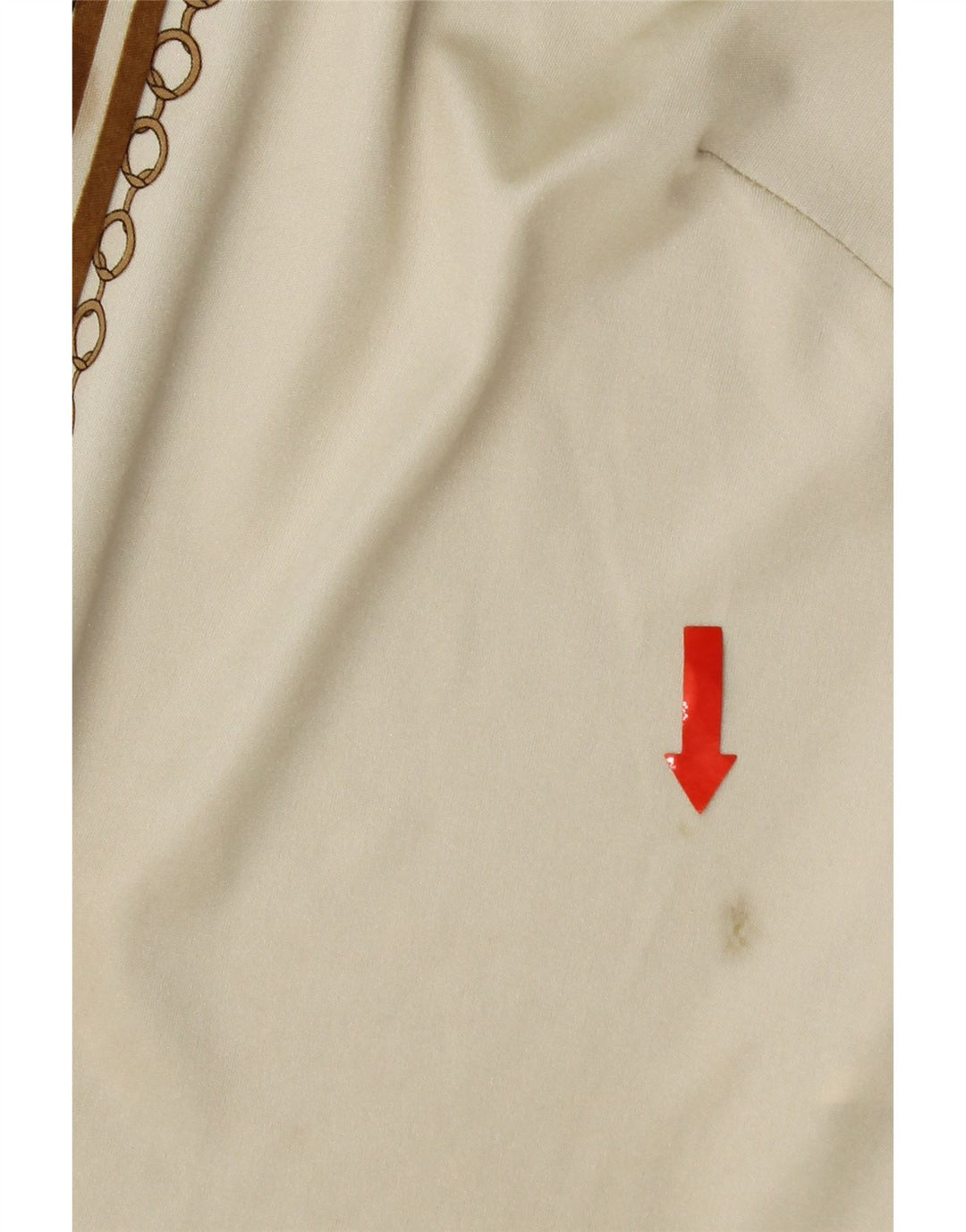 VINTAGE Womens Short Sleeve Shirt Blouse IT 48 XL Off White Polyester Vintage Vintage and Second-Hand Vintage from Messina Hembry 