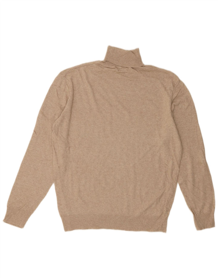 Maglione maglione collo alto da uomo Zara grande beige