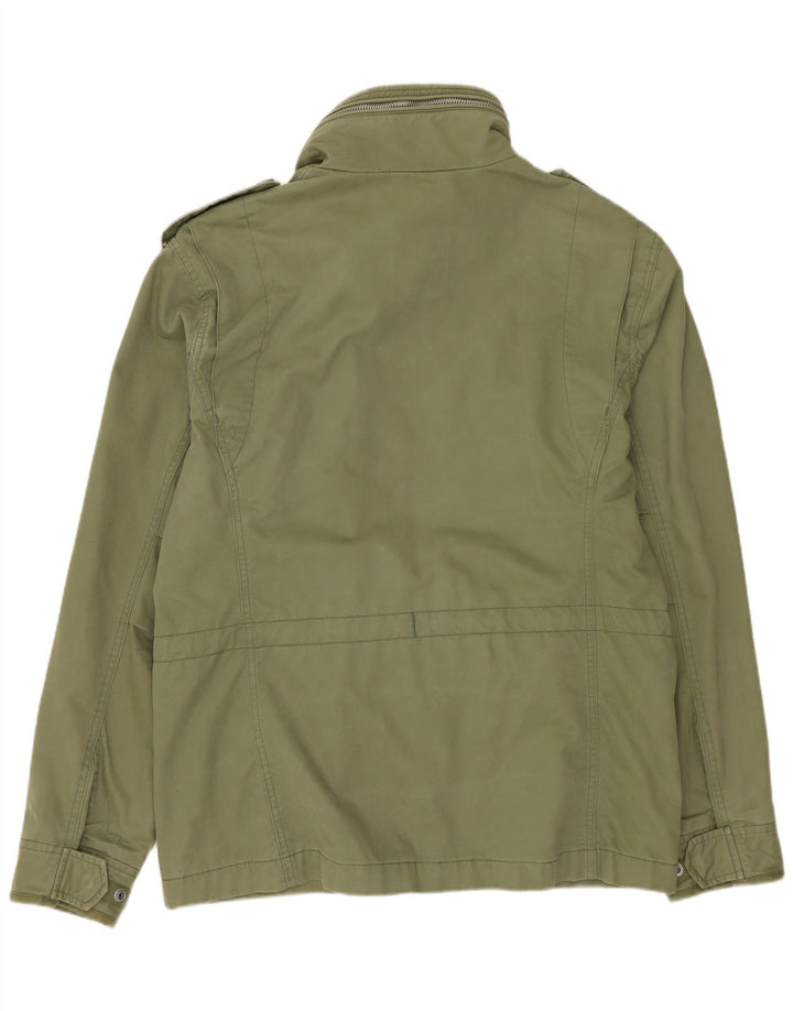 Giacca militare da uomo SUPERDRY UK 40 grande cotone verde