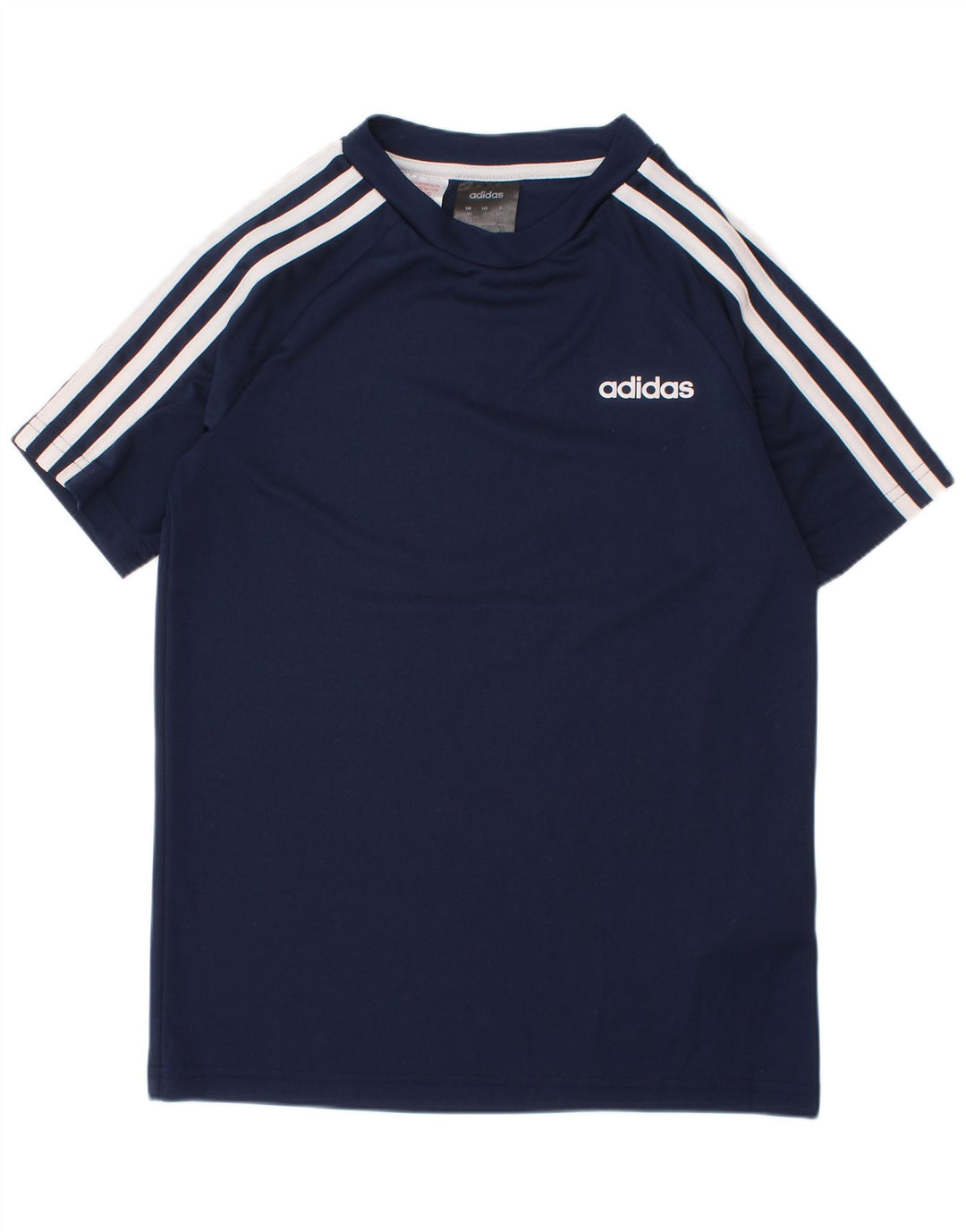 T-shirt ADIDAS da bambino Climalite 9-10 anni in poliestere blu navy