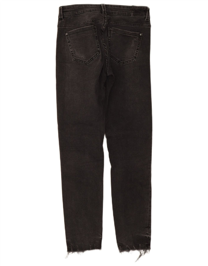 Jeans slim effetto consumato ZARA da donna EU 34 2XS W24 L25 Grigio