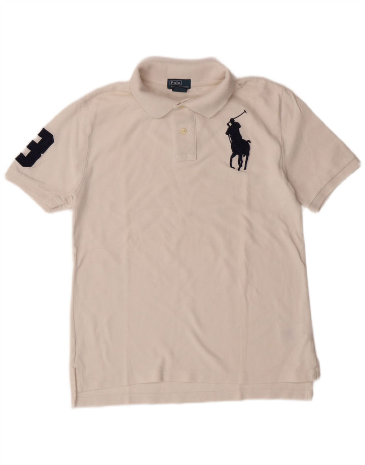 POLO RALPH LAUREN Polo grafica per ragazzi 14-15 anni Large in cotone bianco