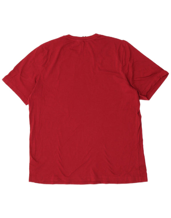 T-shirt da uomo Adidas Top XL Sport in cotone bordeaux