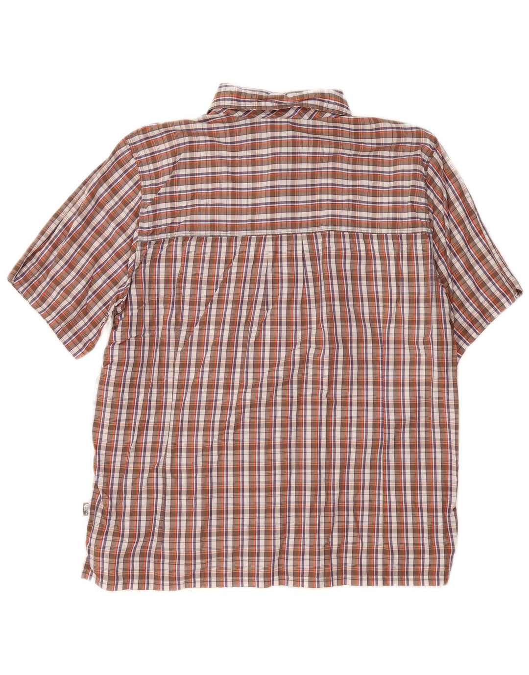 THE NORTH FACE Camicia a maniche corte da uomo XL Nylon a quadri marrone