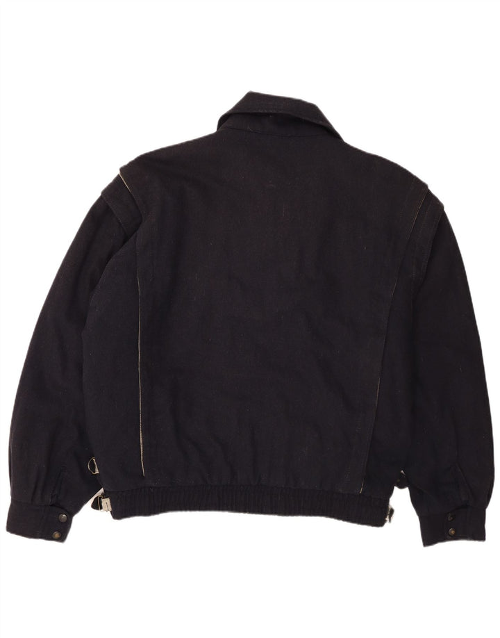 Giubbotto bomber da uomo POP 84 UK 42 XL Lana blu navy