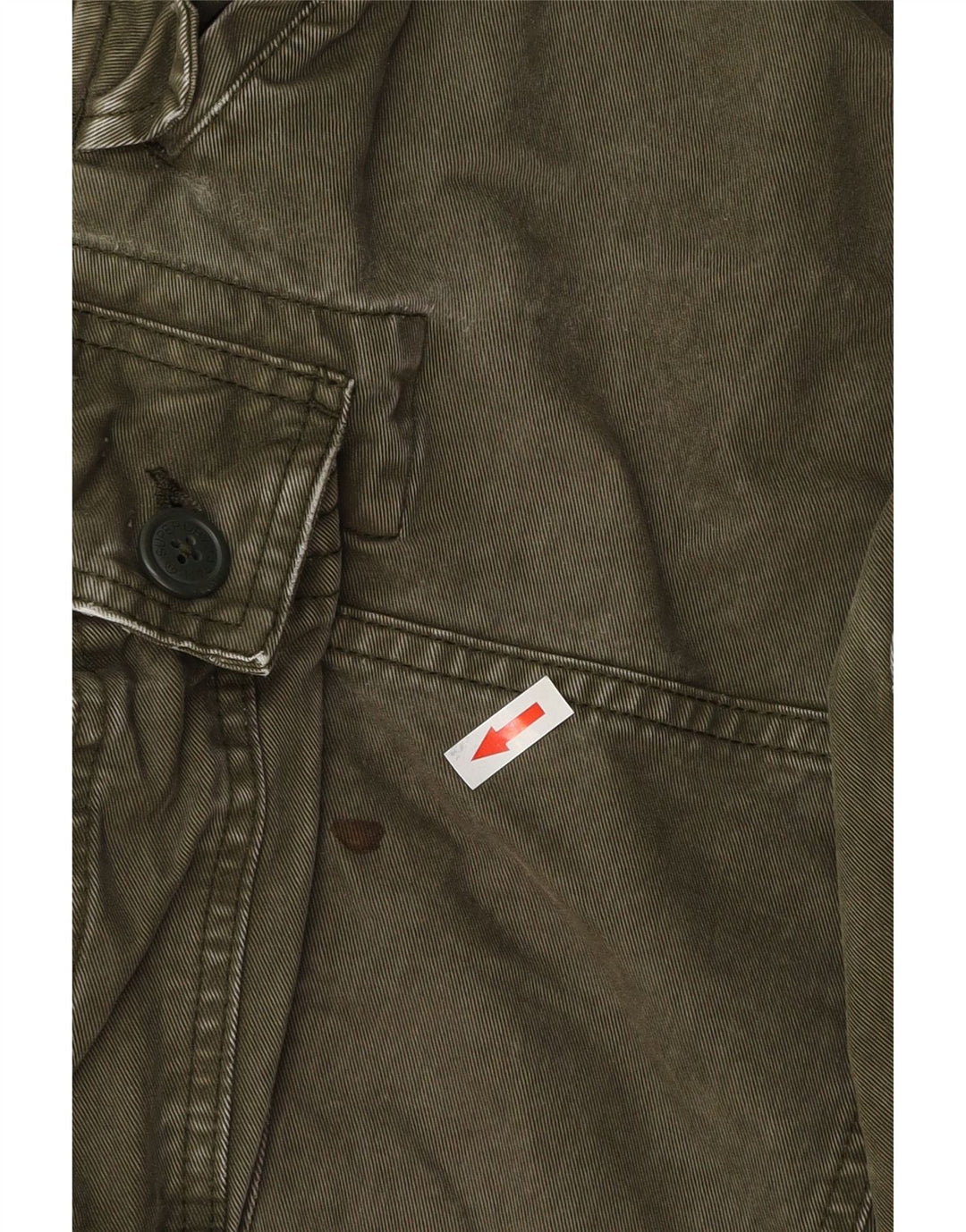 Pantaloncini cargo da uomo SUPERDRY piccoli W29 cotone kaki
