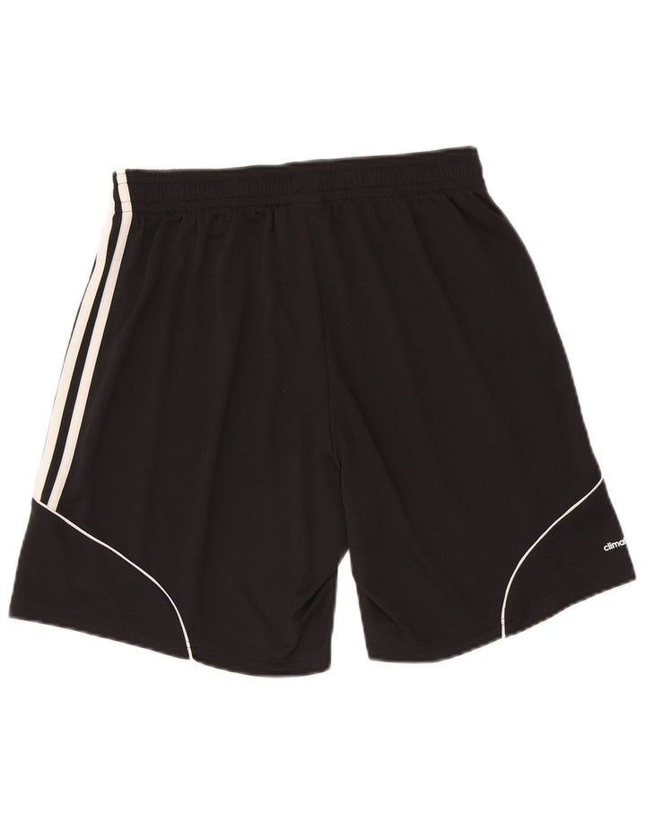 Pantaloncini sportivi Adidas Climalite da uomo grandi in poliestere nero