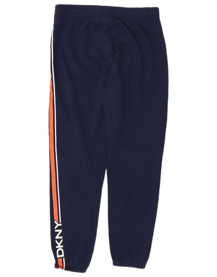 Dkny Pantaloni da tuta con grafica da uomo Joggers Medium Blu Navy Colorblock