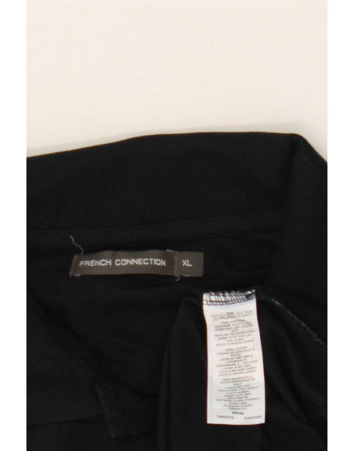 Polo da uomo French Connection XL in cotone nero