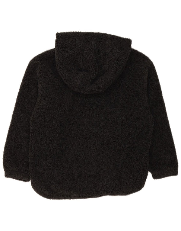 Felpa con cappuccio in pile Nike Therma-Fit da donna UK 14 poliestere nero medio