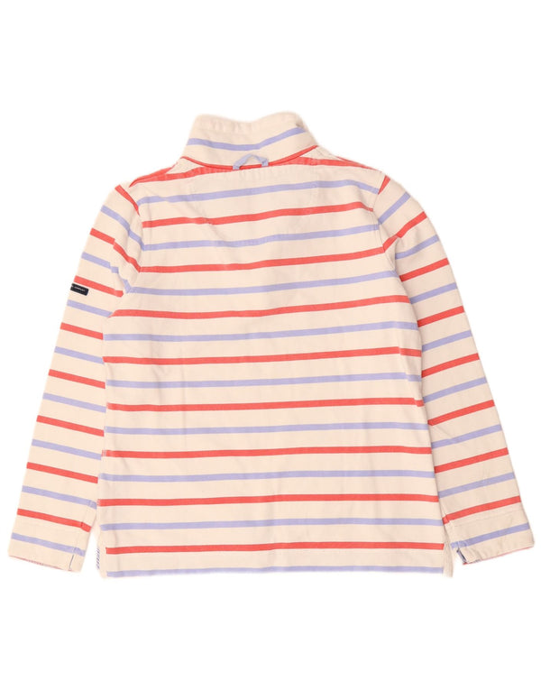 Crew Clothing Felpa da donna Maglione UK 14 Large White Striped