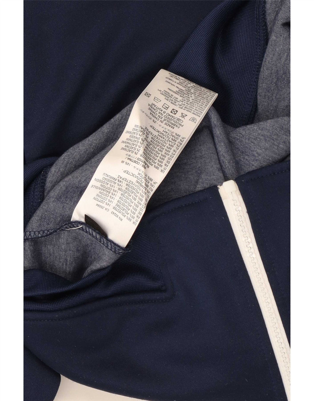 Giacca da tuta da uomo Diesel, giacca media, in poliestere color block blu navy