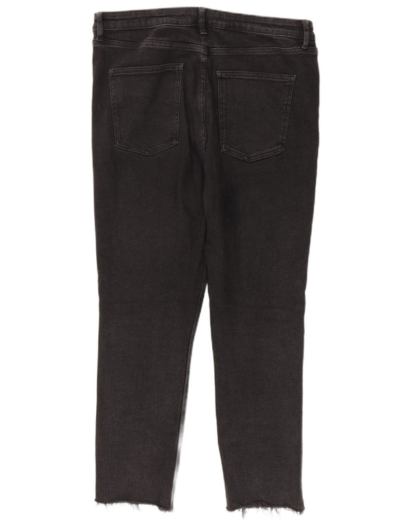 Jeans skinny corti da donna Zara EU 44 XL W34 L26 Neri