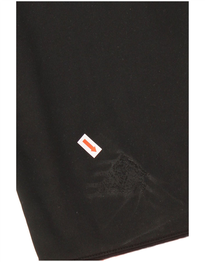 NIKE Mens Dri Fit Tracksuit Trousers Small  Black Colourblock Polyester