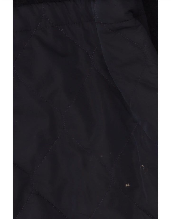Cappotto da donna Marks & Spencer UK 12 medio blu navy in poliestere