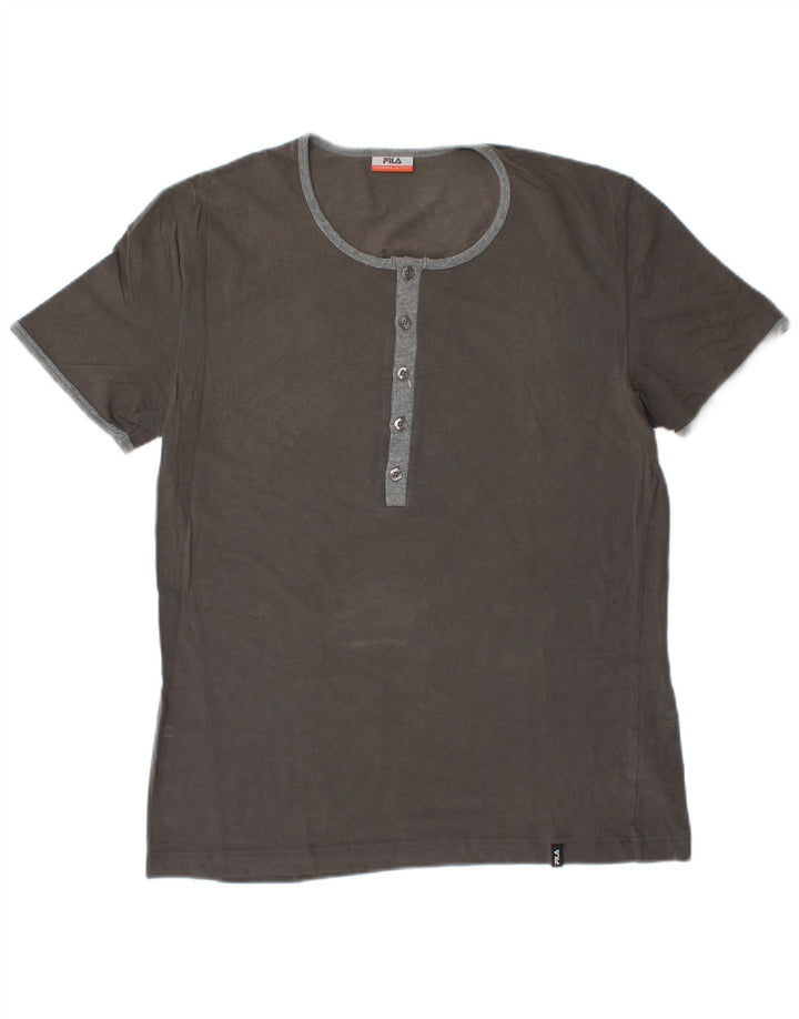 T-shirt uomo FILA Top XL in cotone grigio