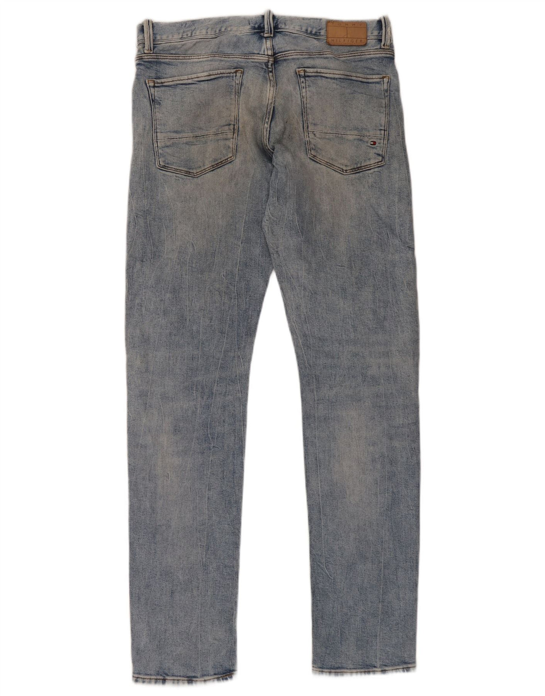Tommy Hilfiger Uomo Bleecker Slim Jeans W33 L34 Cotone Blu