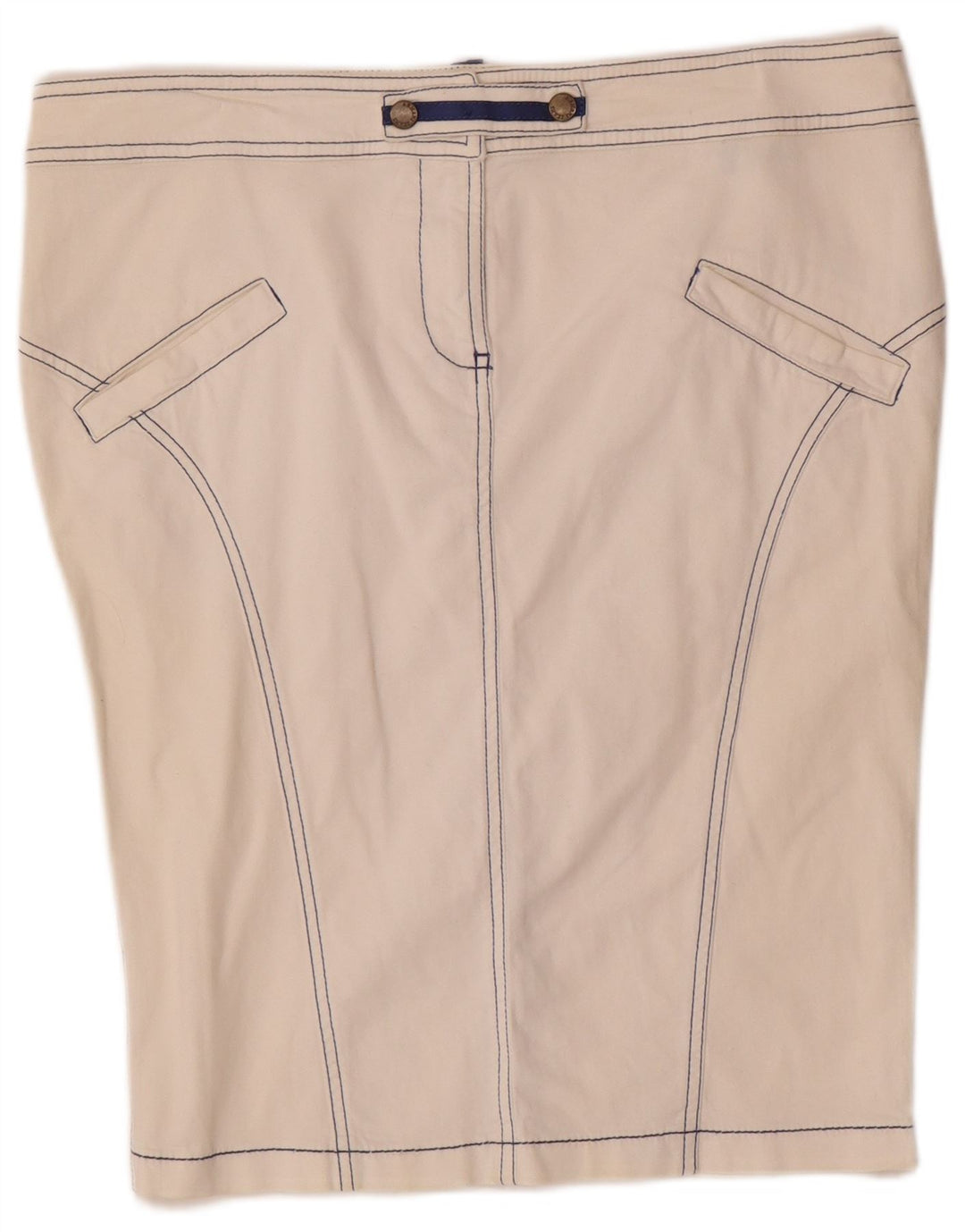 Gonna a tubino da donna Armani UK 16 grande W32 bianco sporco