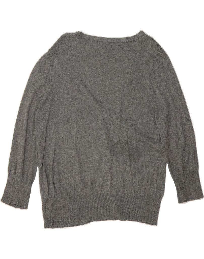 MOSSIMO Womens Cardigan Sweater UK 20 2XL Grey Nylon Vintage Mossimo and Second-Hand Mossimo from Messina Hembry 