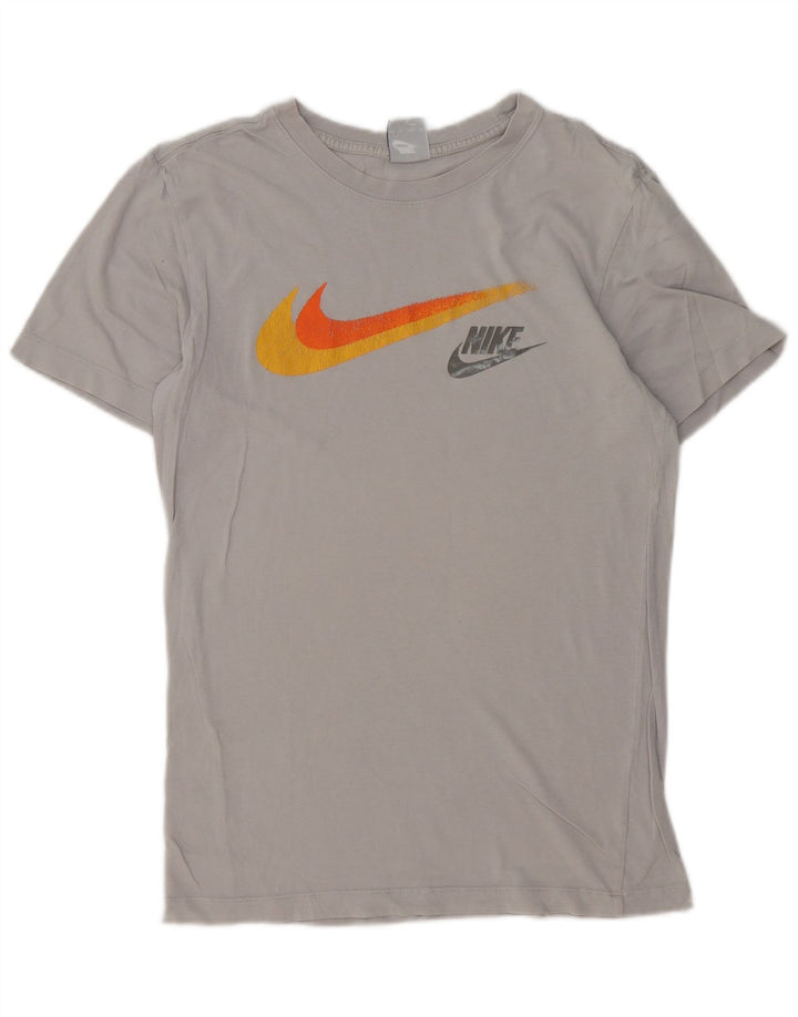 T-shirt grafica da uomo Nike Top XS in cotone grigio