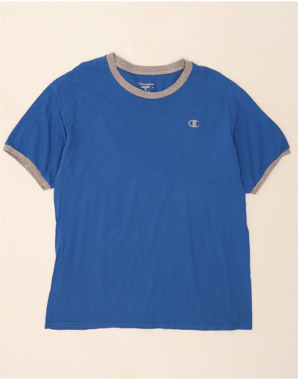 T-shirt da uomo Champion Top XL Blu Colourblock