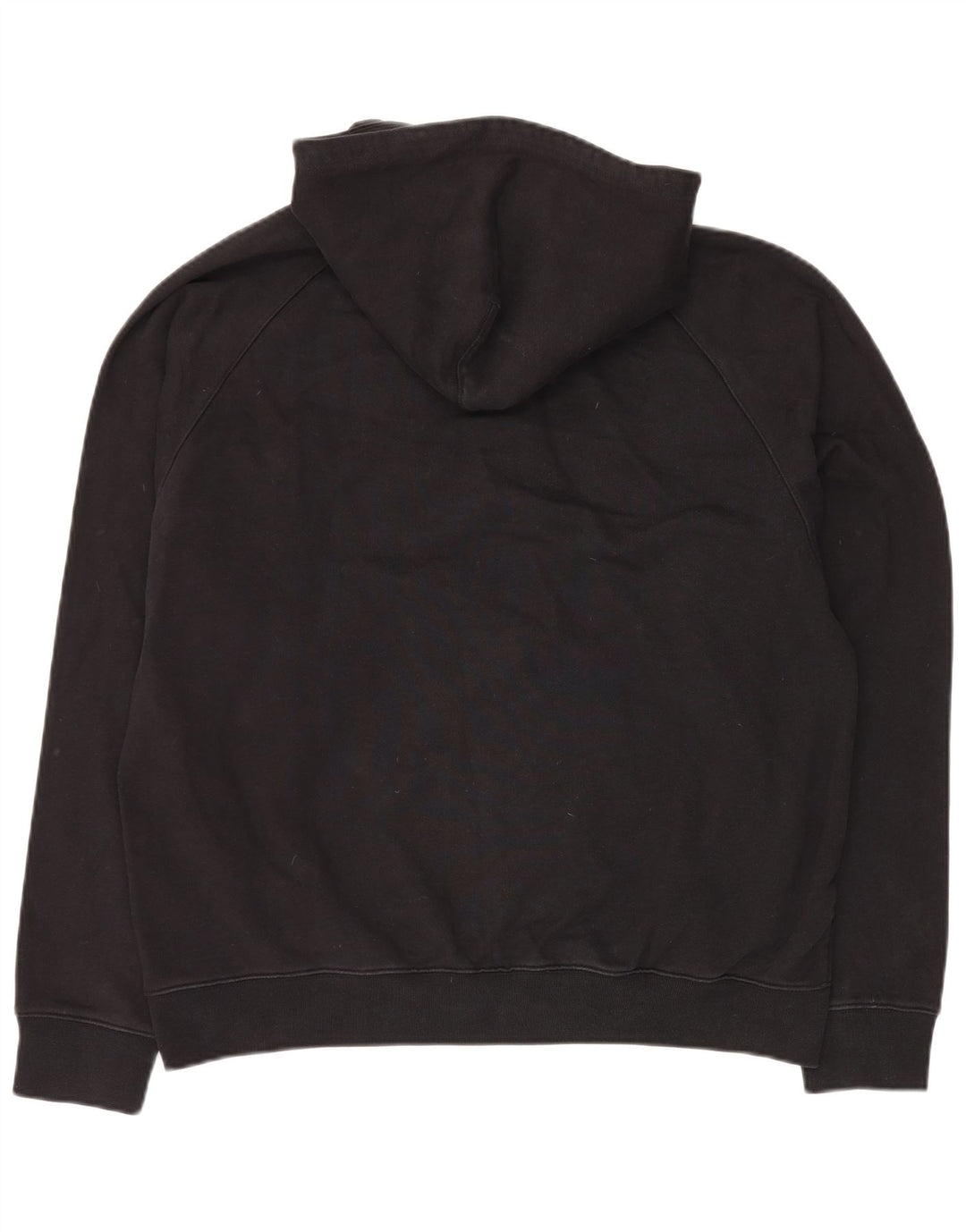 Felpa con cappuccio e collo con zip grafica Nike da uomo, grande, color block nero