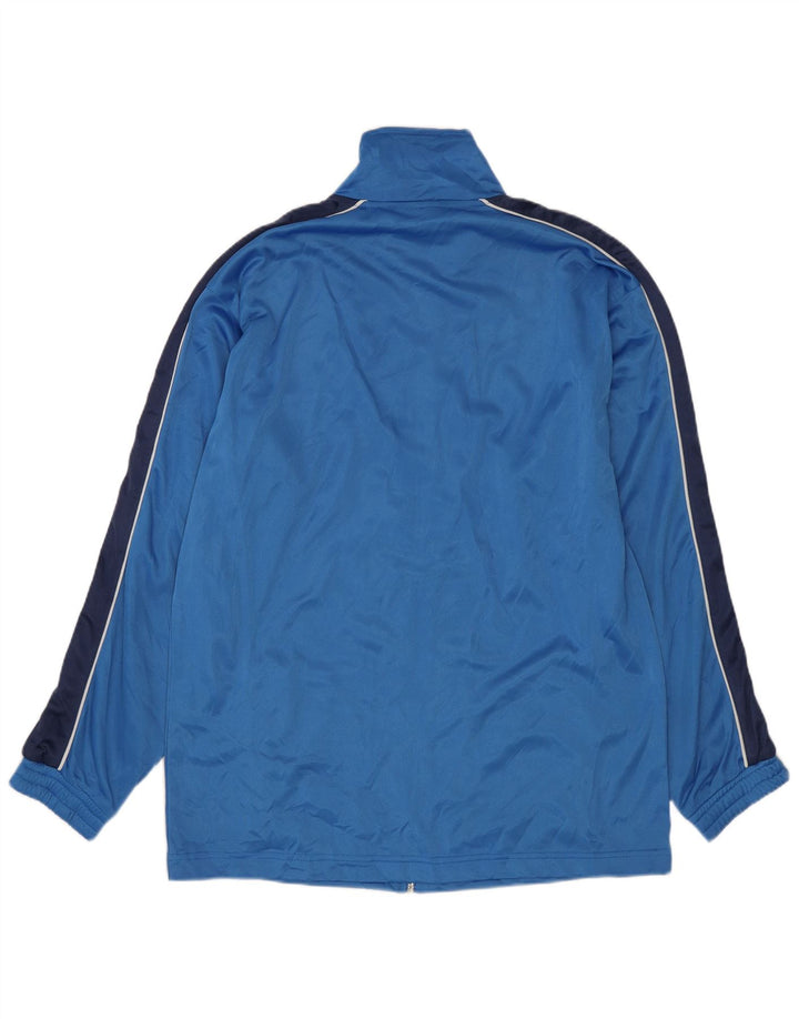 Giacca da ginnastica da uomo Reebok in poliestere color block blu medio