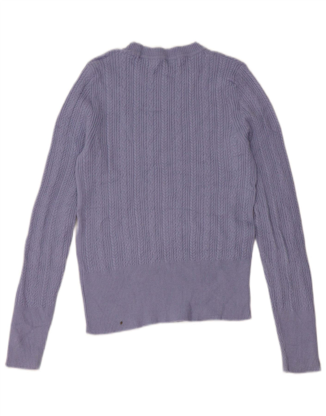 Maglione maglione girocollo da donna Marks & Spencer UK 8 piccolo viscosa blu
