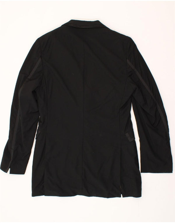 KENZO Mens 1 Button Blazer Jacket IT 50 Large Black Wool