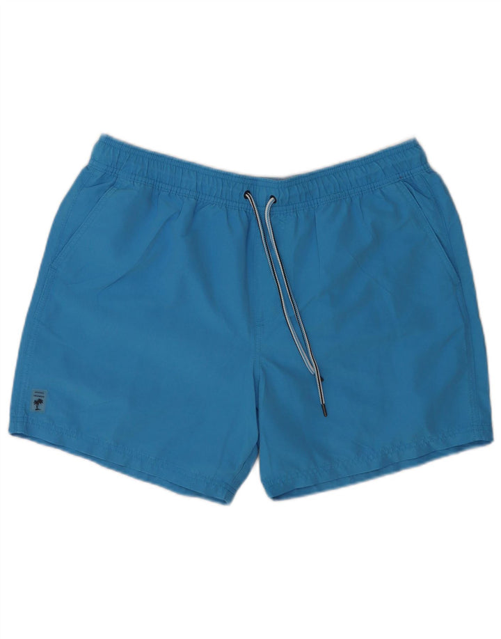 Pantaloncini da bagno regolari da uomo Marks & Spencer grandi in poliestere blu