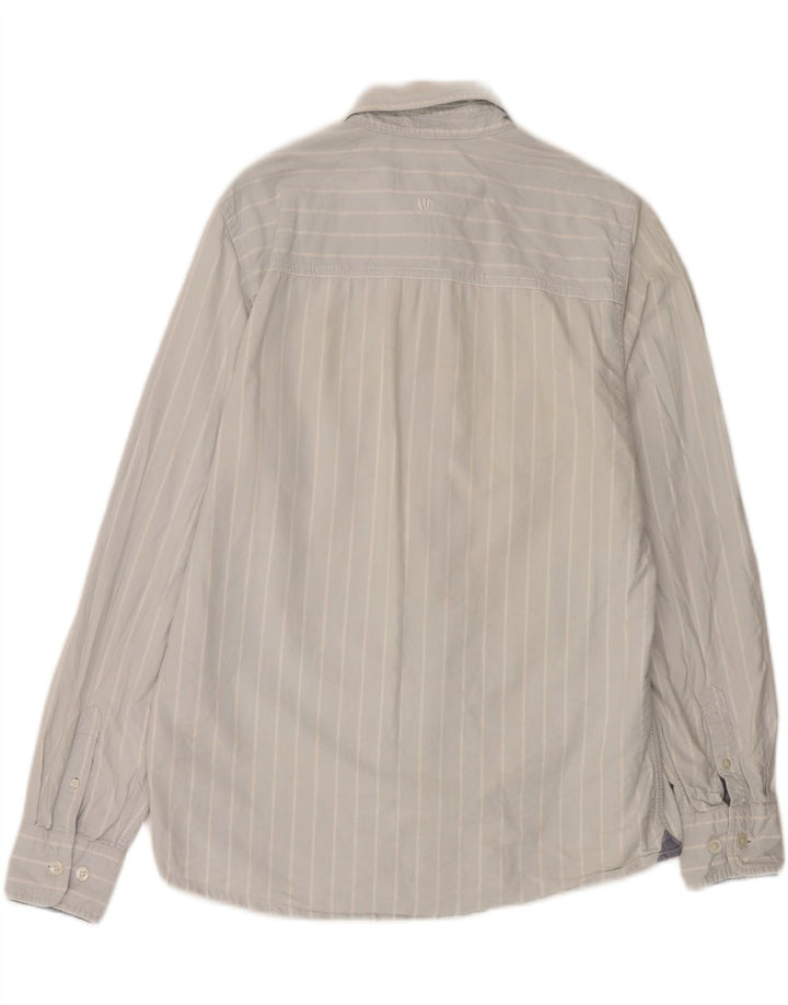 Camicia da uomo Fat Face in cotone a righe blu medio