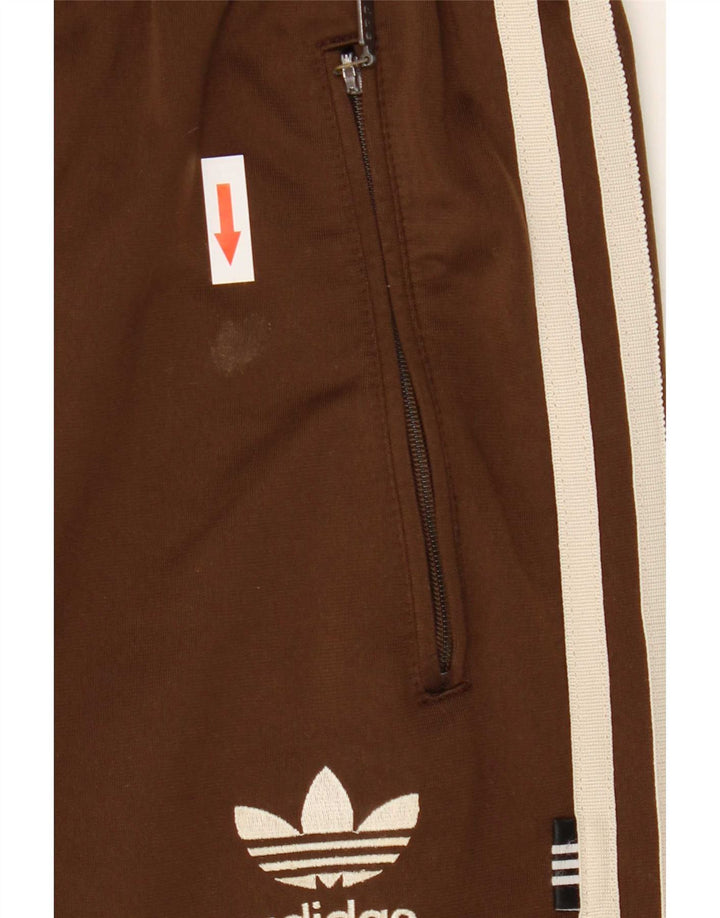 Pantaloni da tuta da uomo Adidas Joggers UK 38/40 Poliestere marrone medio