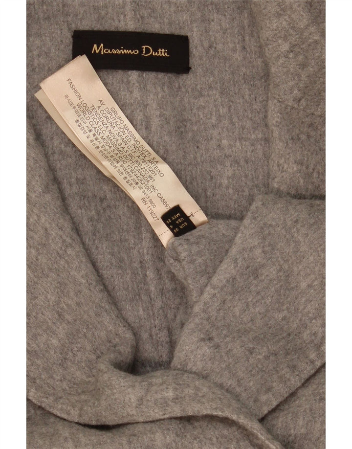 Giacca blazer oversize doppio petto da donna Massimo Dutti EU 36 XS Grigio