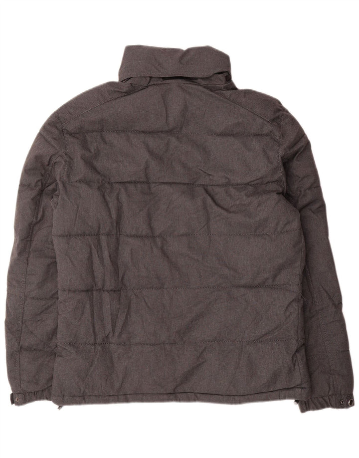 Giacca imbottita da uomo Zara UK 36 piccola in poliestere grigio