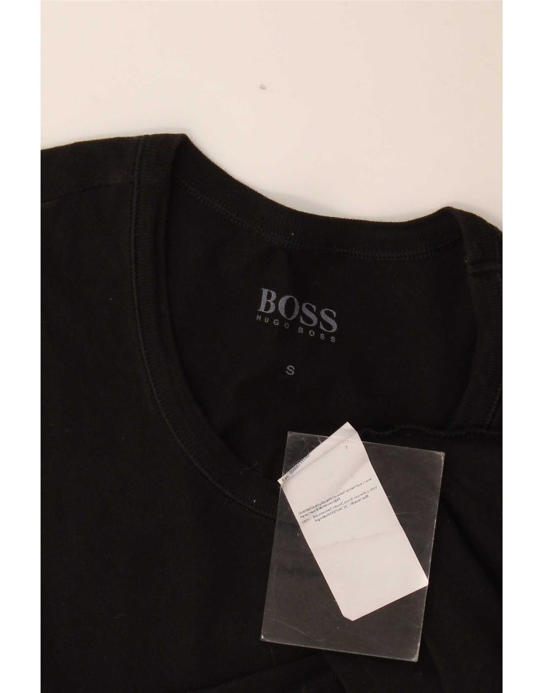 T-shirt da uomo Hugo Boss Top piccola in cotone nero