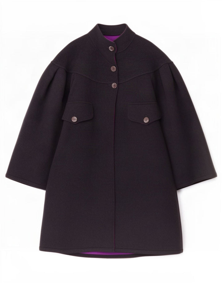 Soprabito oversize da donna vintage IT 44 medio blu navy