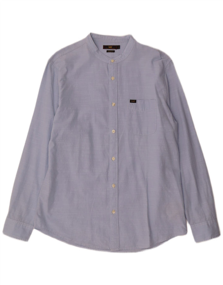 Camicia Lee da uomo vestibilità regolare XL in cotone blu