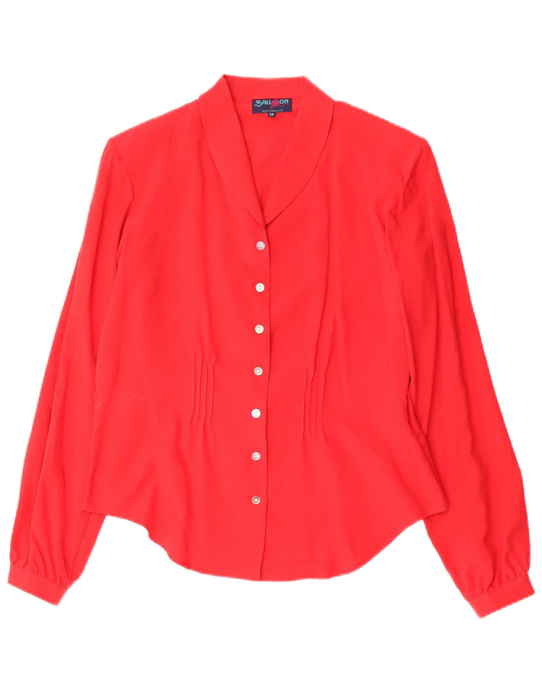 Camicetta camicia da donna Balloon EU 38 seta rossa media