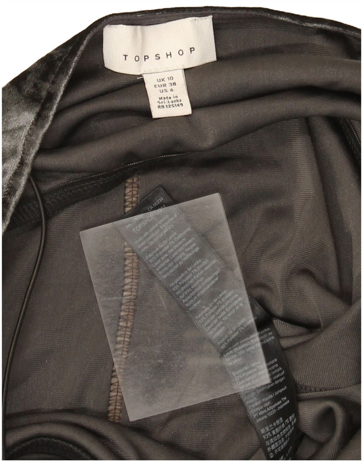 Tuta in velluto da donna Topshop UK 10 Small Poliestere grigio