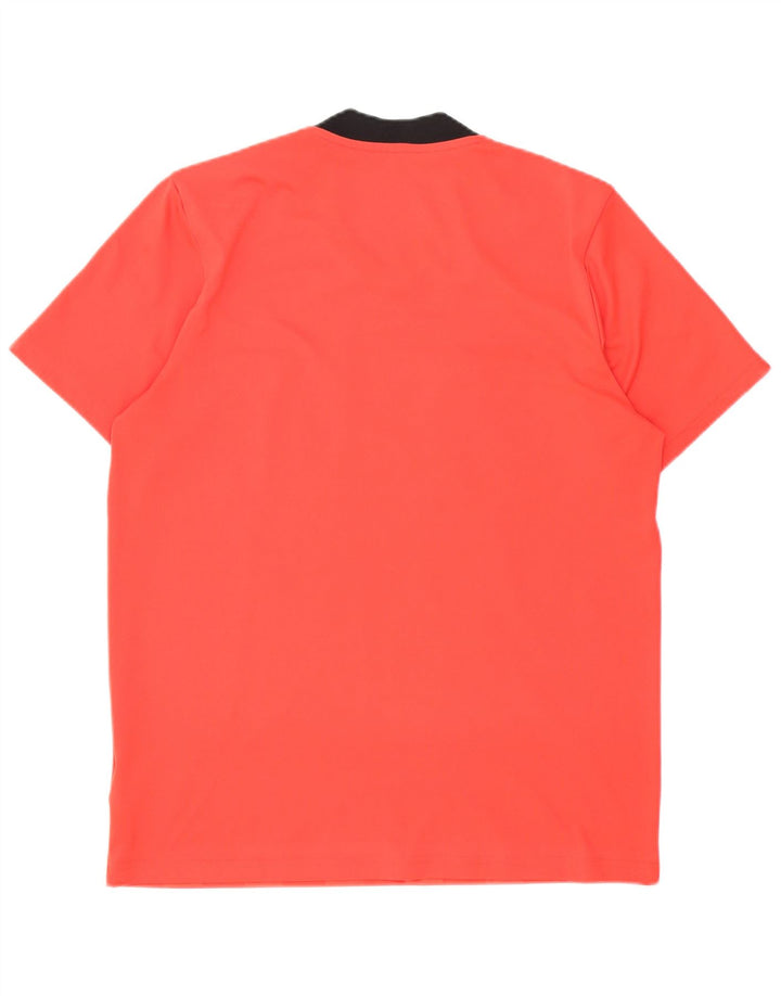 T-shirt Adidas da uomo Top Large in poliestere color block rosso
