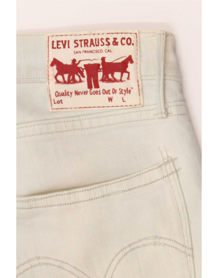 Jeans dritti da donna Levi's W30 L27 bianchi