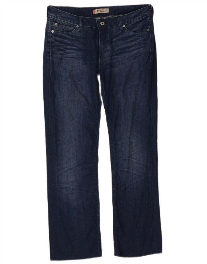 Jeans Levi's 572 Bootcut da donna W31 L28 in cotone blu navy