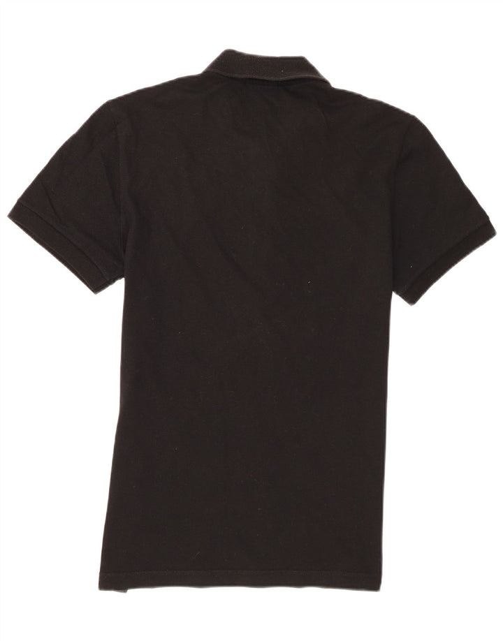 Polo da uomo Lacoste taglia 4 media in cotone nero